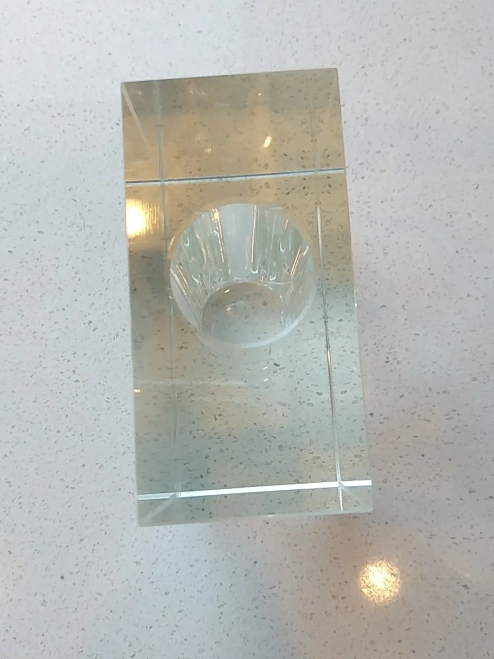 Modern Minimalist Clear Crystal Decorative Bud Vase